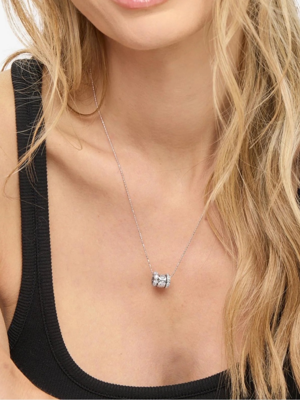 NWT Melinda Maria Silver “Ashley Topanga Necklace”